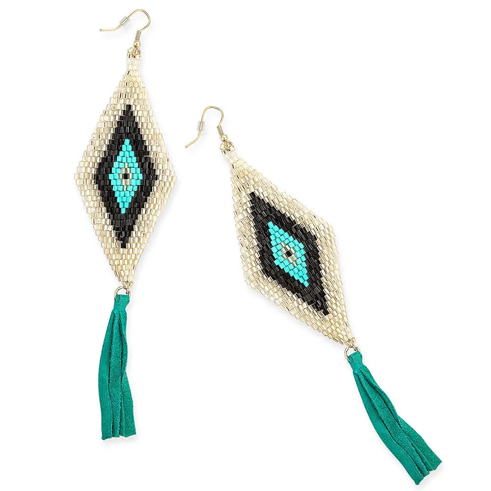 Crested Trail Fringe Earrings sold by Myra Bag product image thumbnail 2