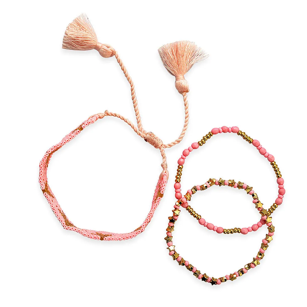 Starshine Bracelet in pink sold by Myra Bag product image thumbnail 3