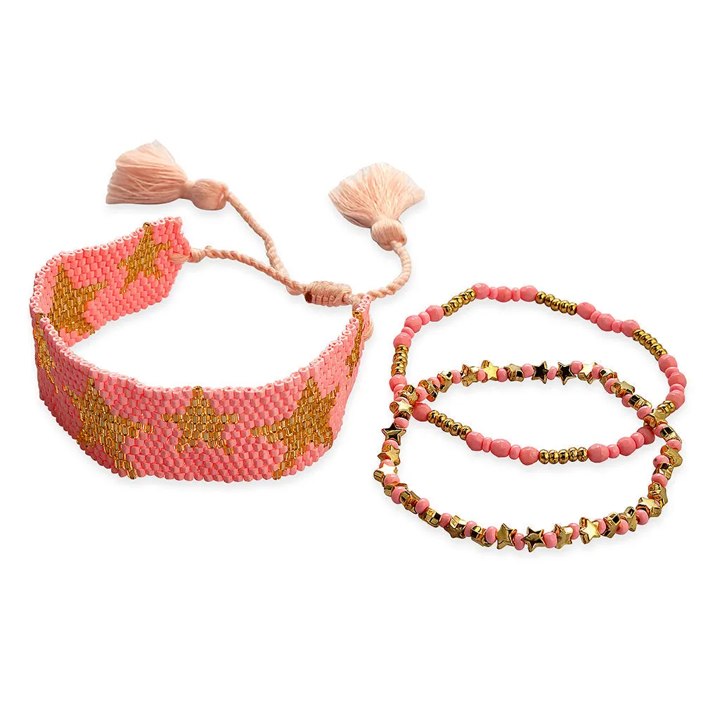 Starshine Bracelet in pink sold by Myra Bag product image thumbnail 2