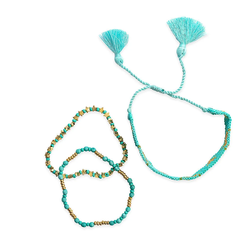 Starshine Bracelet in teal sold by Myra Bag product image thumbnail 3