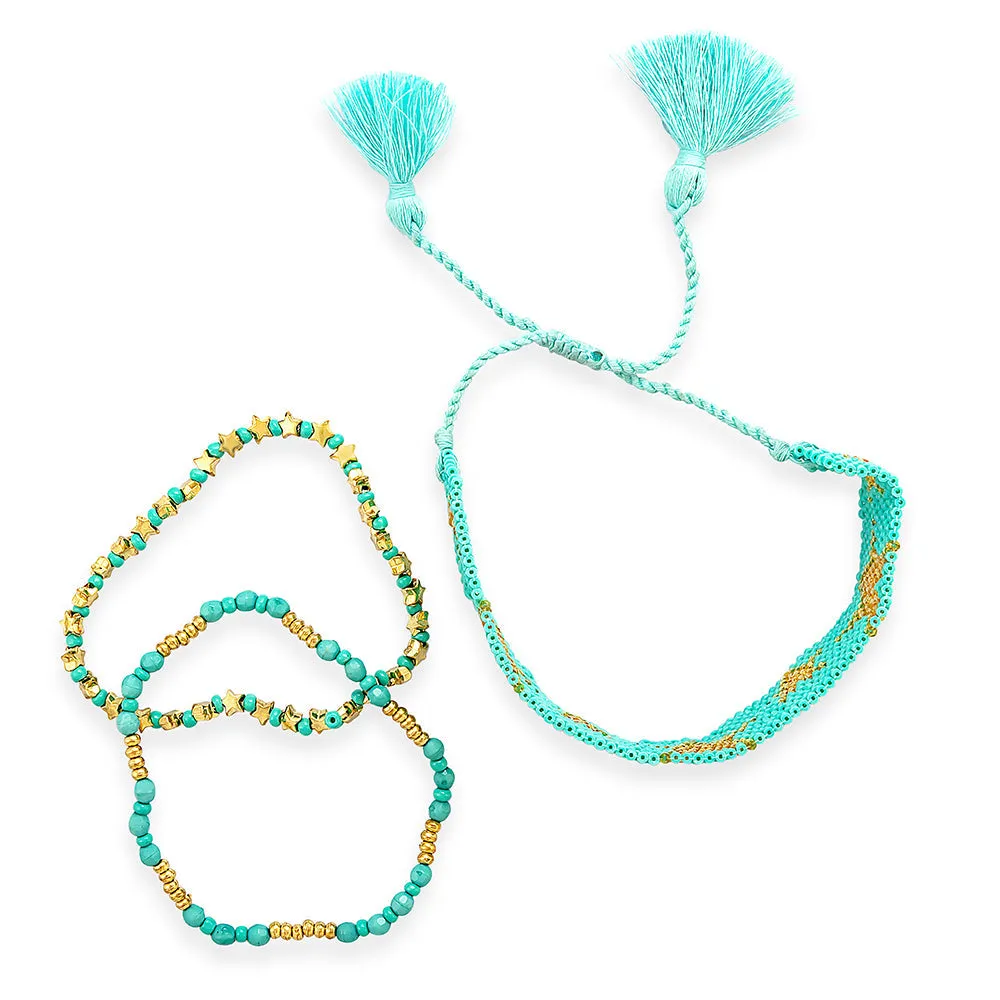 Starshine Bracelet in teal sold by Myra Bag product image thumbnail 4