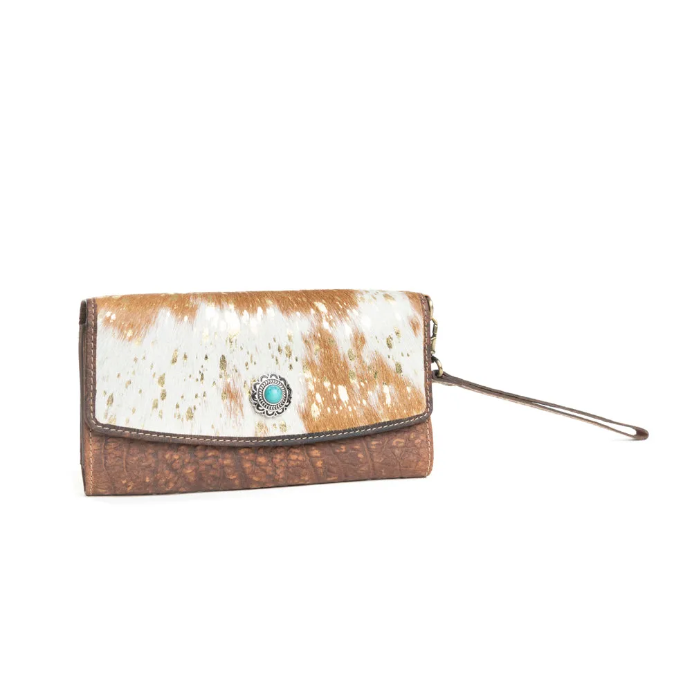 Angelstone Wallet in Brown & White sold by Myra Bag product image thumbnail 2