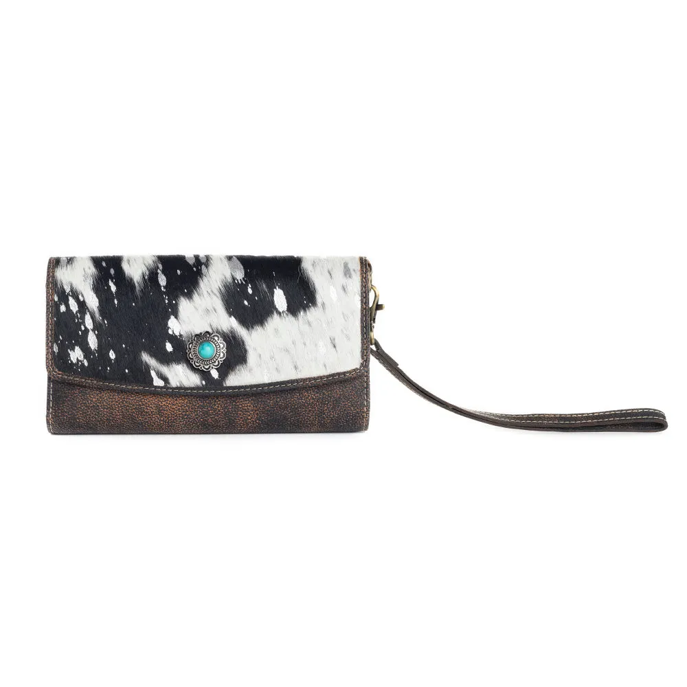 Angelstone Wallet in Black & White sold by Myra Bag