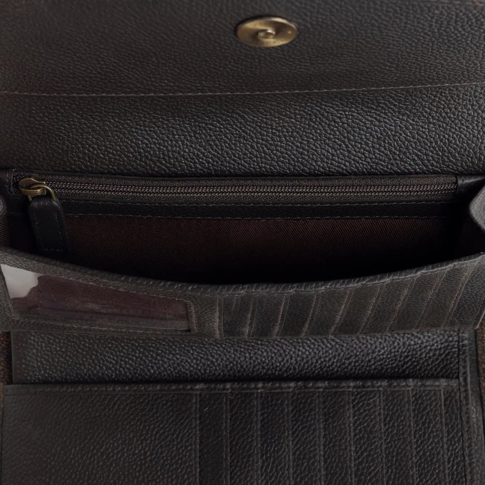 Angelstone Wallet in Black & White sold by Myra Bag product image thumbnail 5