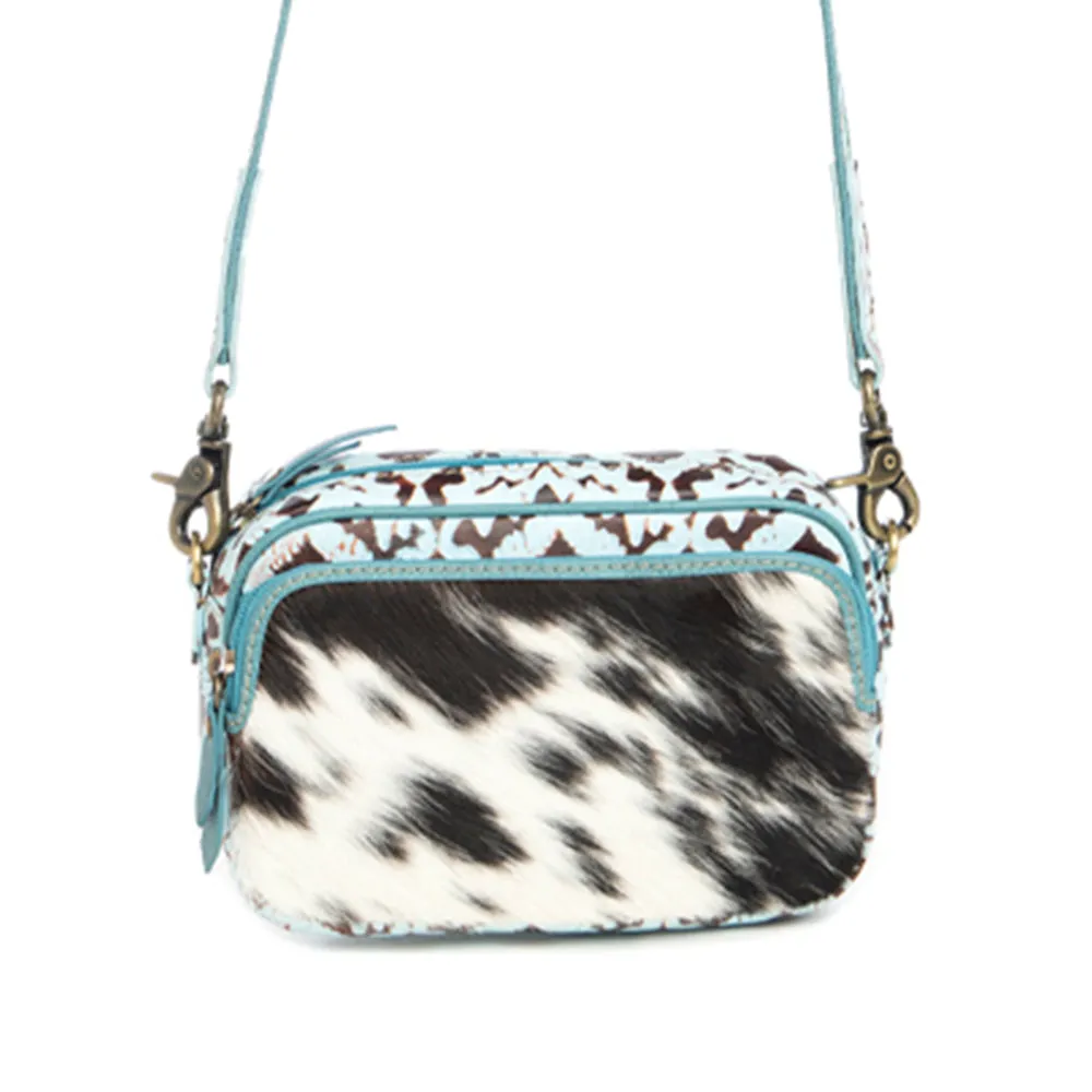 Tilla's Mine Trail Shoulder Bag in Turquoise & Black sold by Myra Bag
