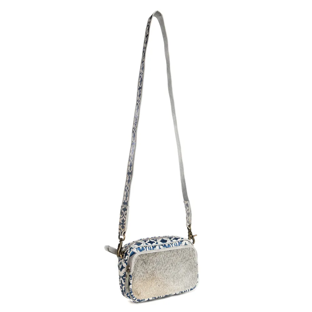 Tilla's Mine Trail Shoulder Bag in Blue & Gray sold by Myra Bag product image thumbnail 3