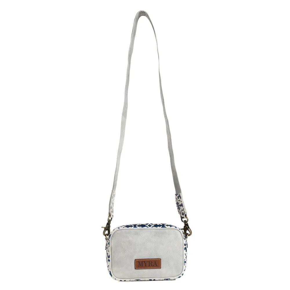 Tilla's Mine Trail Shoulder Bag in Blue & Gray sold by Myra Bag product image thumbnail 4
