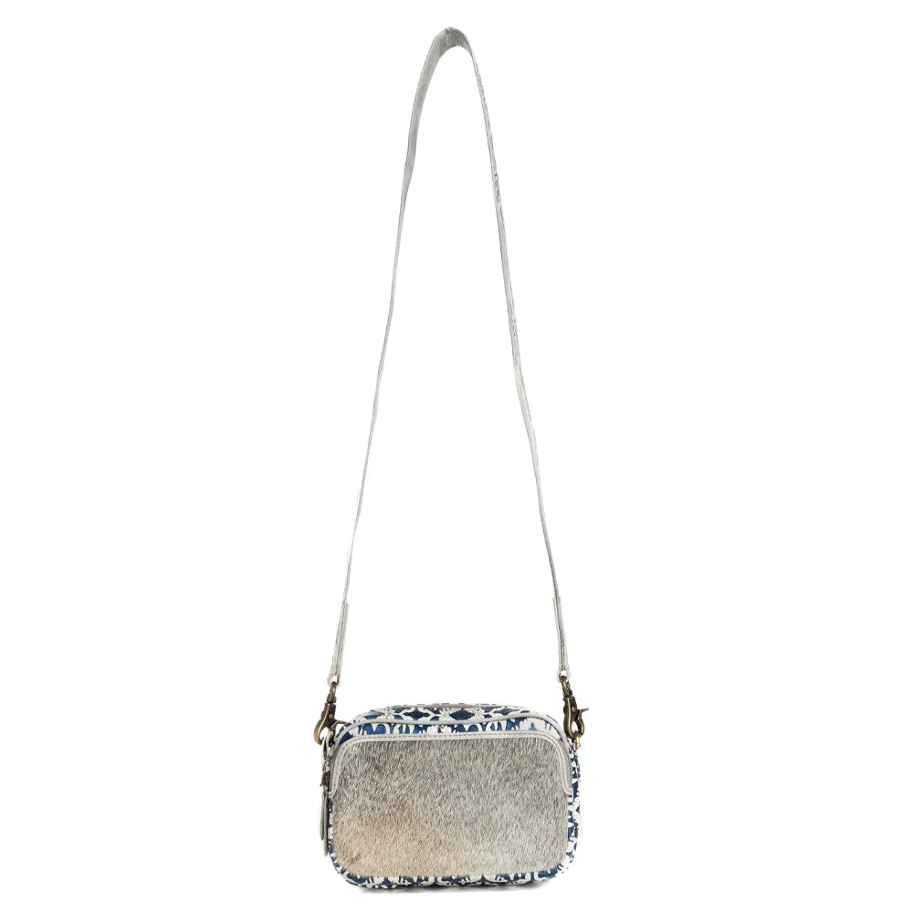 Tilla's Mine Trail Shoulder Bag in Blue & Gray sold by Myra Bag product image thumbnail 2
