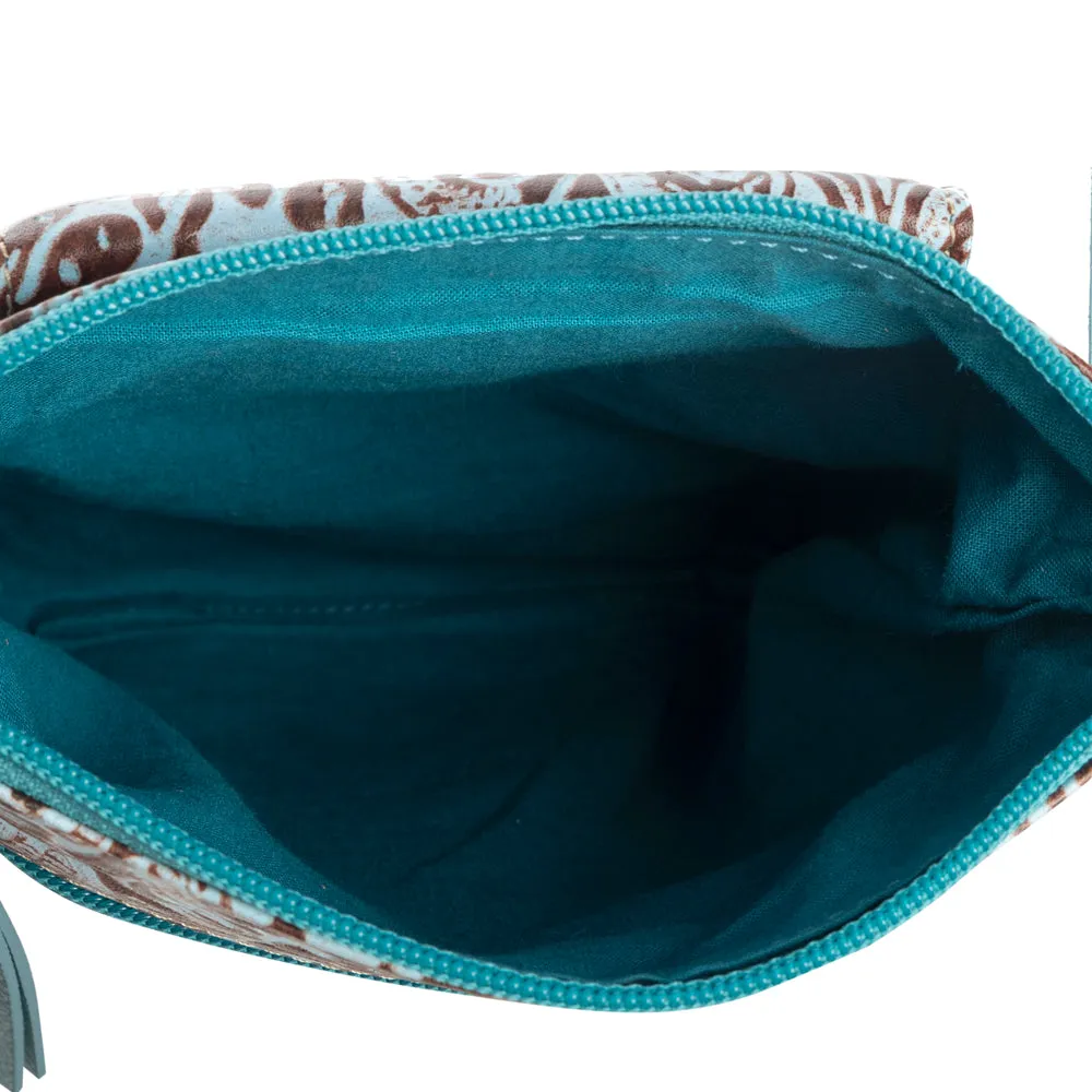 Wonder Trail Shoulder Bag in Turquoise sold by Myra Bag product image thumbnail 5