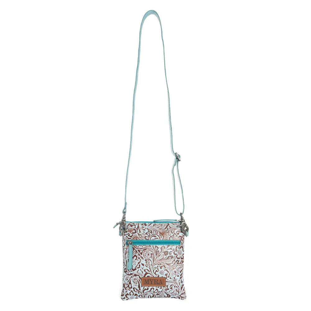 Wonder Trail Shoulder Bag in Turquoise sold by Myra Bag product image thumbnail 3