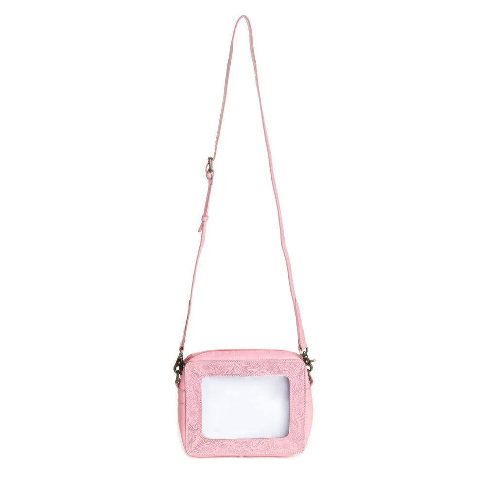 Open Vista Clear Bag in Pink sold by Myra Bag product image thumbnail 4