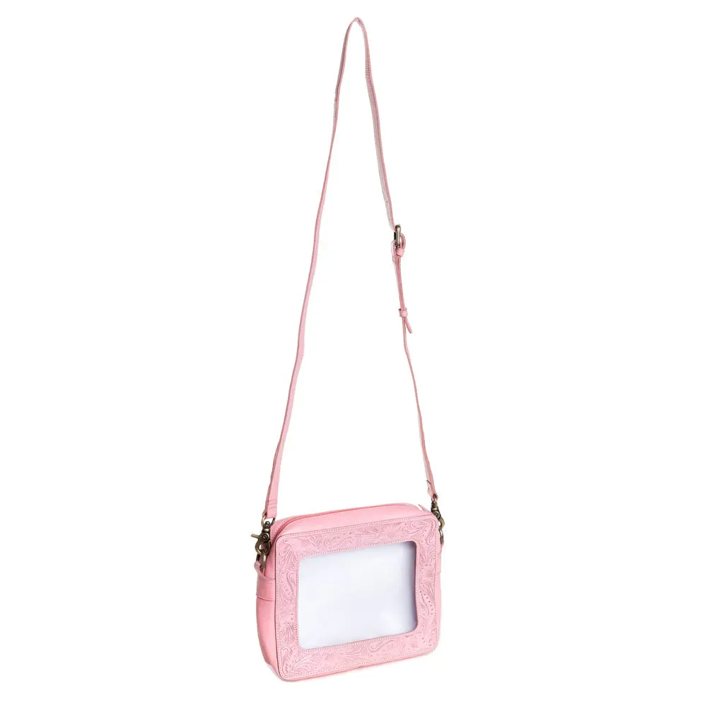 Open Vista Clear Bag in Pink sold by Myra Bag product image thumbnail 3