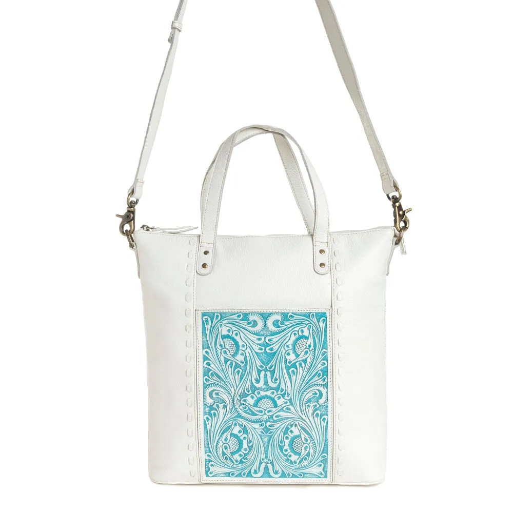 Steerhallow Canyon Shoulder Bag in White sold by Myra Bag product image thumbnail 2