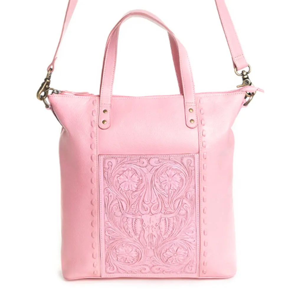 Steerhallow Canyon Shoulder Bag in Pink sold by Myra Bag