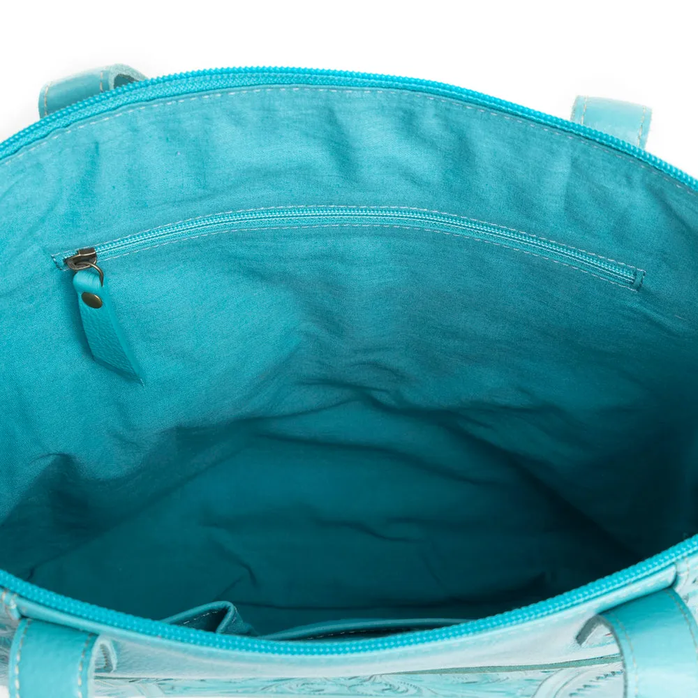 Steerhallow Canyon Shoulder Bag in Turquoise sold by Myra Bag product image thumbnail 5