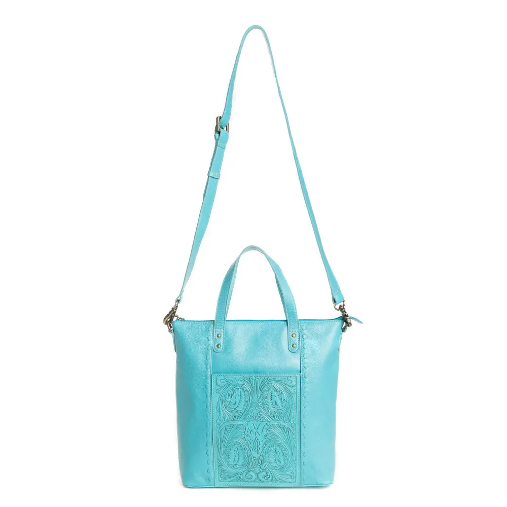 Steerhallow Canyon Shoulder Bag in Turquoise sold by Myra Bag product image thumbnail 2