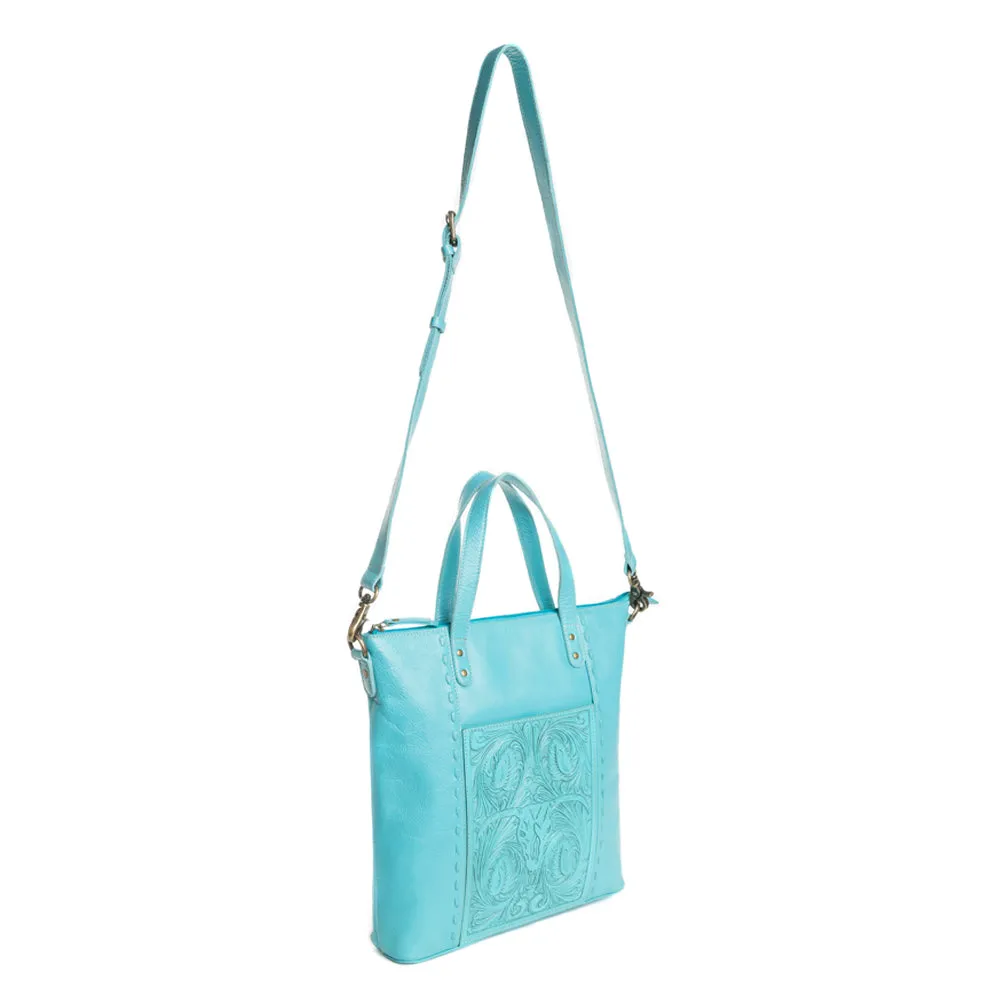 Steerhallow Canyon Shoulder Bag in Turquoise sold by Myra Bag product image thumbnail 3