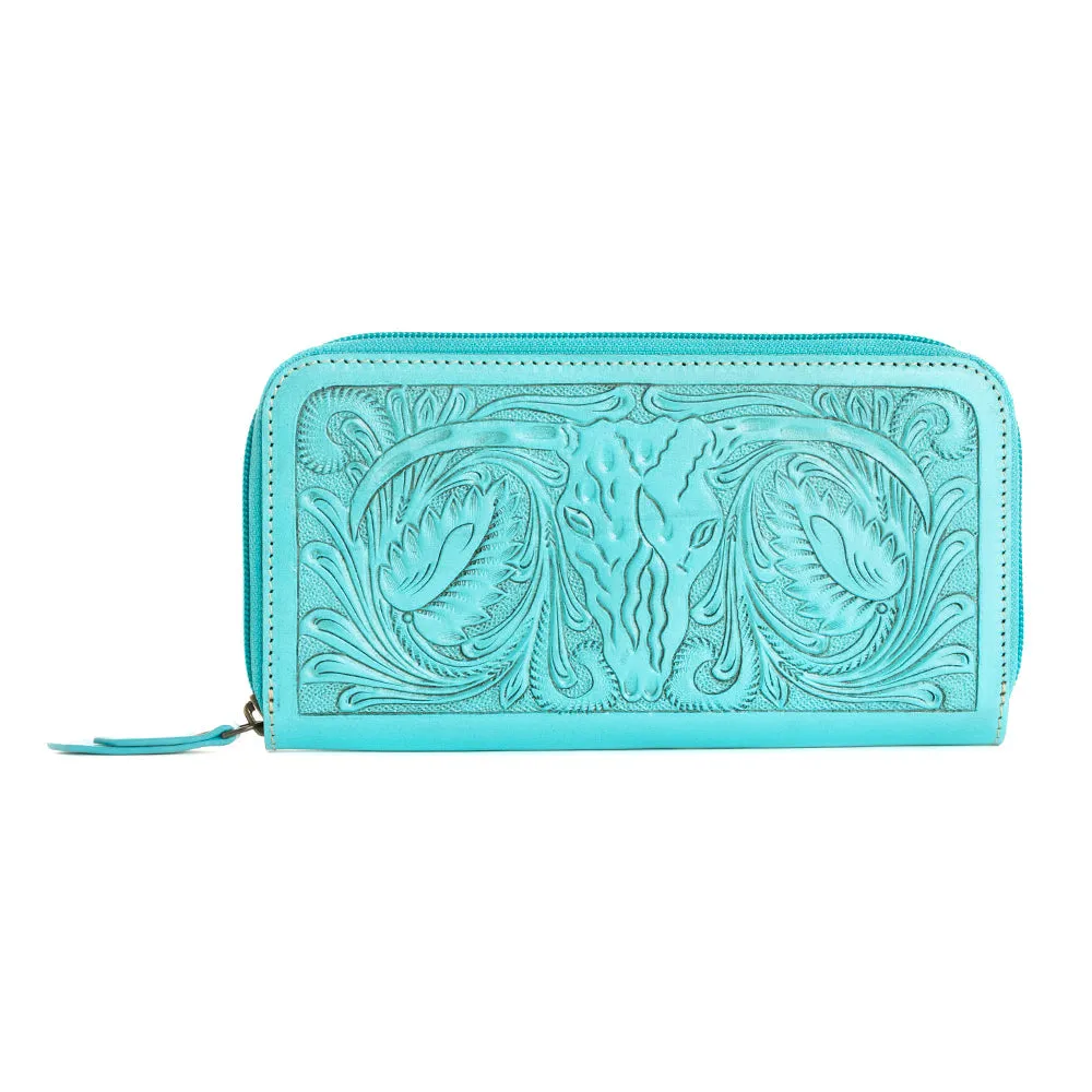 Steerhallow Canyon Wallet in Turquoise sold by Myra Bag