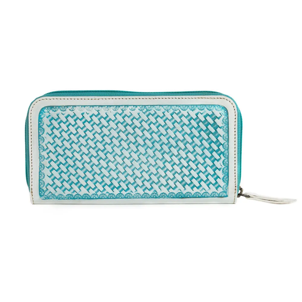 Steerhallow Canyon Wallet in Frosted Turquoise sold by Myra Bag product image thumbnail 3