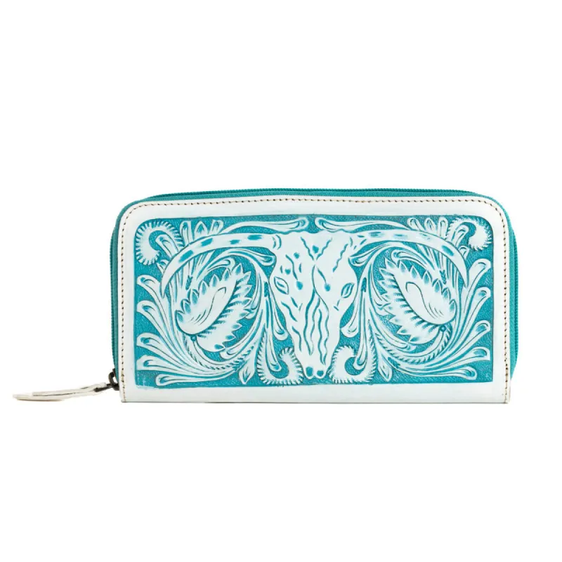 Steerhallow Canyon Wallet in Frosted Turquoise sold by Myra Bag