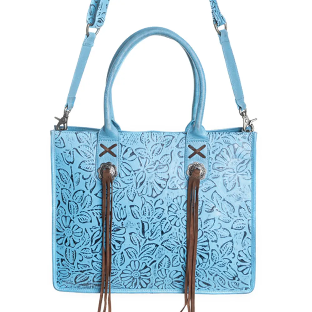 Angelstone Ridge Handbag in Sky Blue sold by Myra Bag
