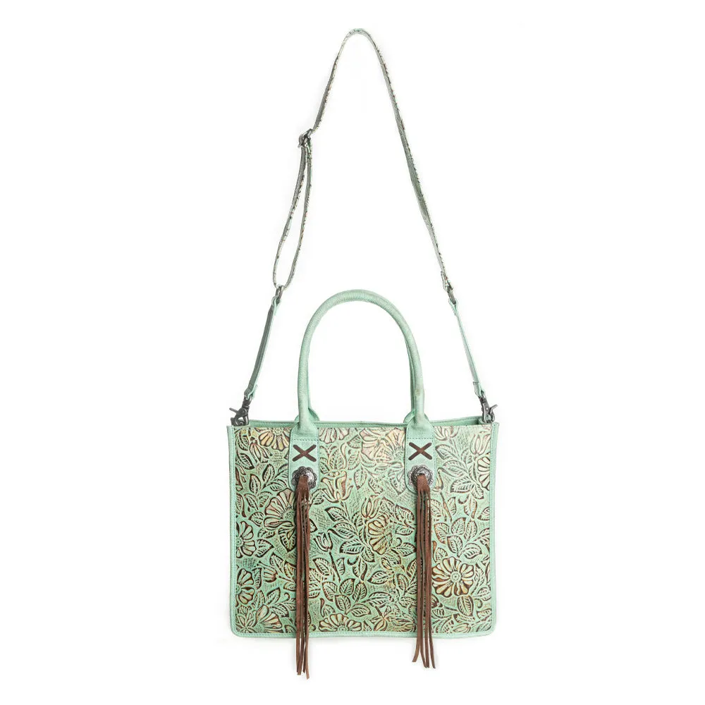 Angelstone Ridge Handbag in Willow Mint sold by Myra Bag product image thumbnail 2