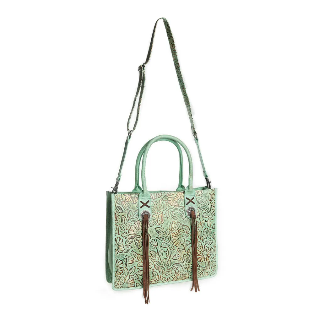 Angelstone Ridge Handbag in Willow Mint sold by Myra Bag product image thumbnail 4