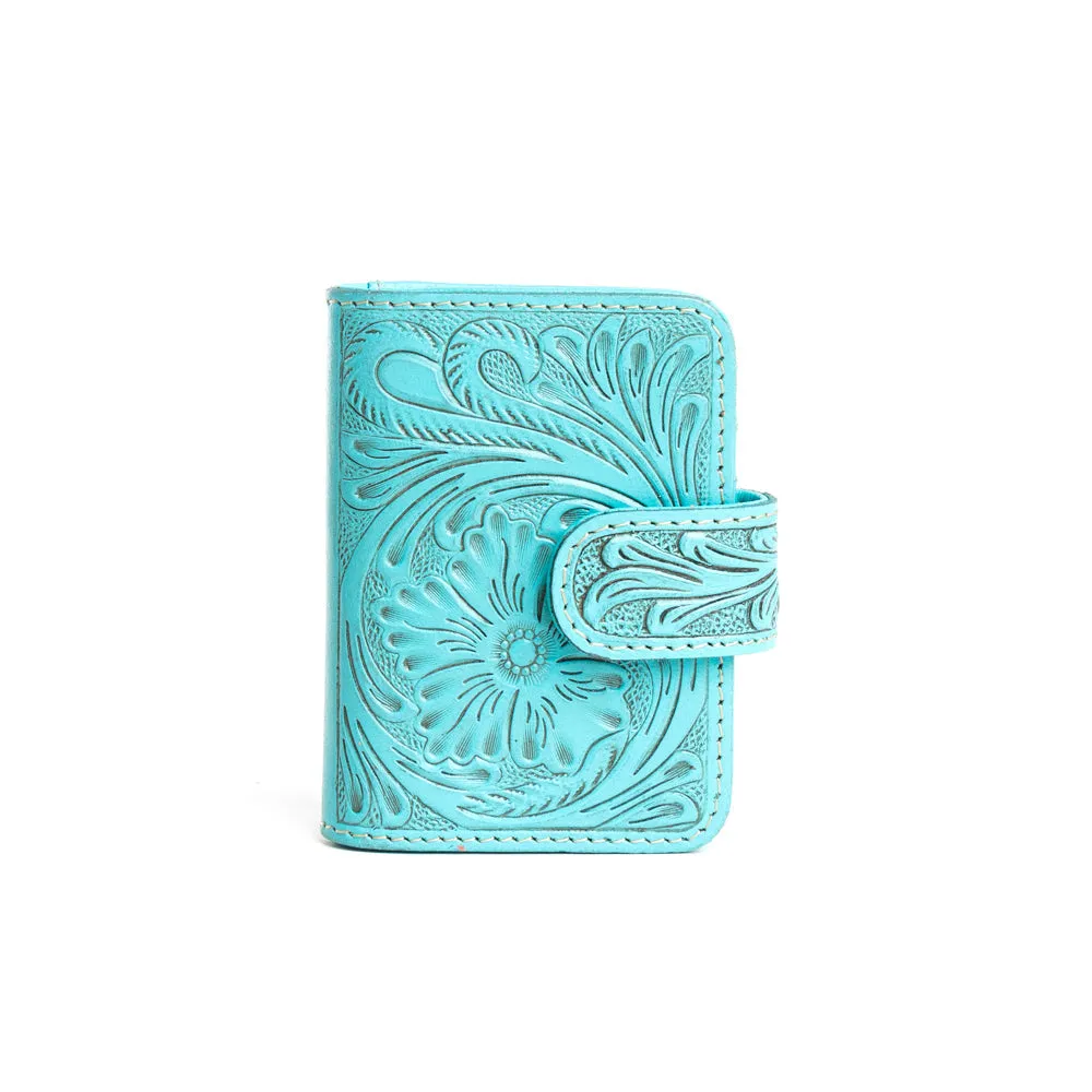 Prairie Meadow Wallet in Turquoise sold by Myra Bag