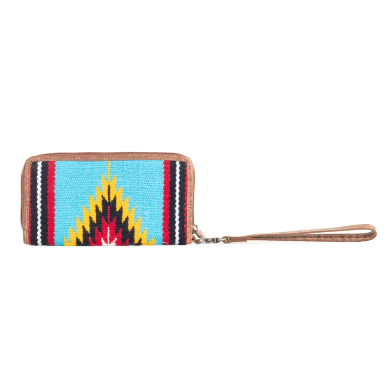 Tribal Visions Wallet in Turquoise sold by Myra Bag