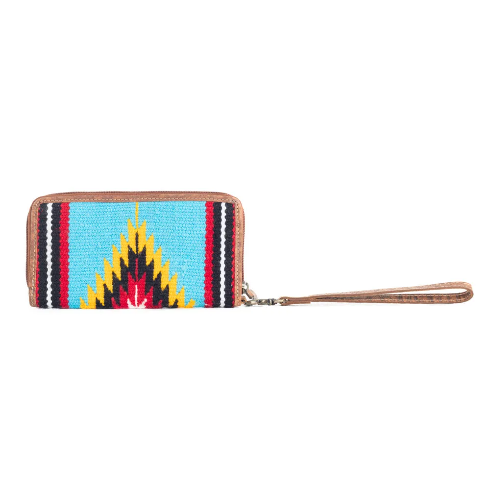 Tribal Visions Wallet in Turquoise sold by Myra Bag