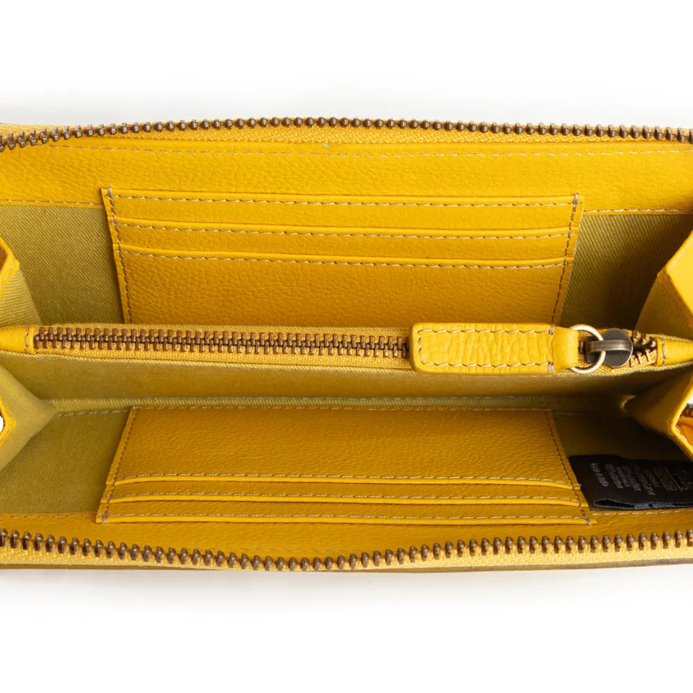 Sunset Valley Wallet in Sunrise Yellow sold by Myra Bag product image thumbnail 4