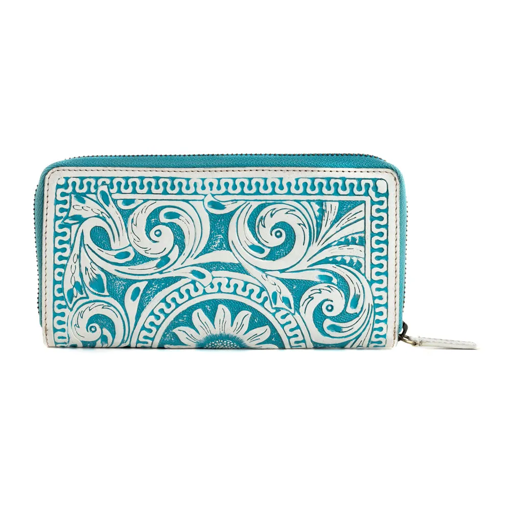 Sunset Valley Wallet in Frosted Turquoise sold by Myra Bag product image thumbnail 3