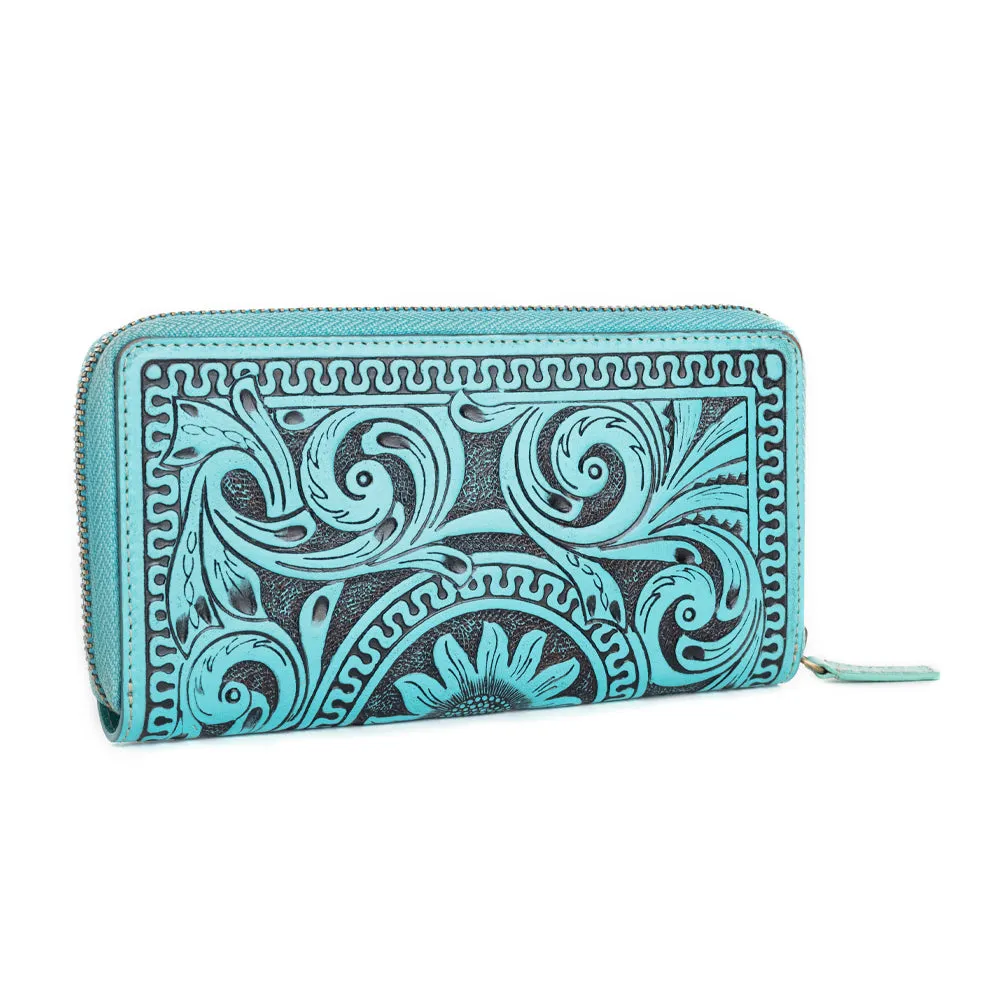 Sunset Valley Wallet in Turquoise sold by Myra Bag product image thumbnail 2