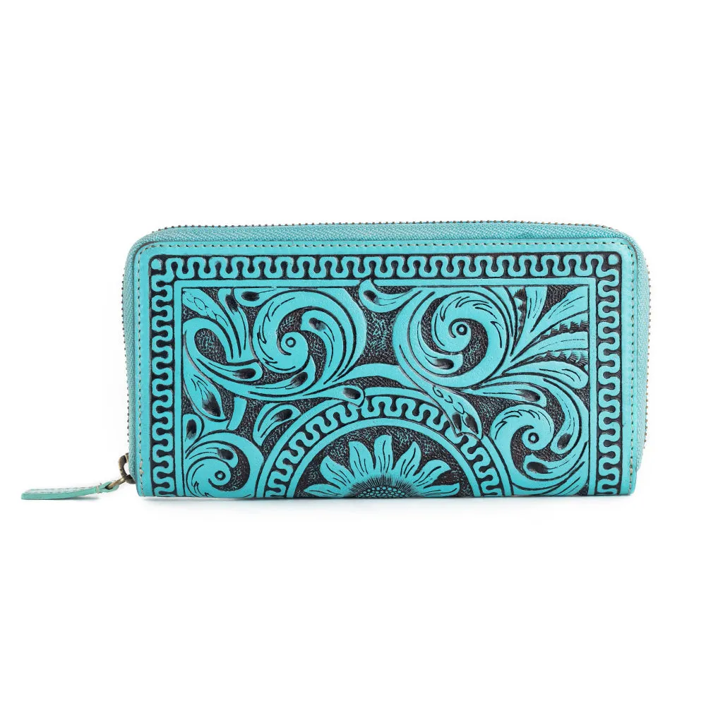 Sunset Valley Wallet in Turquoise sold by Myra Bag product image thumbnail 3