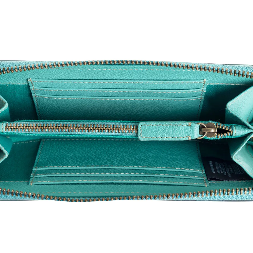Sunset Valley Wallet in Turquoise sold by Myra Bag product image thumbnail 4