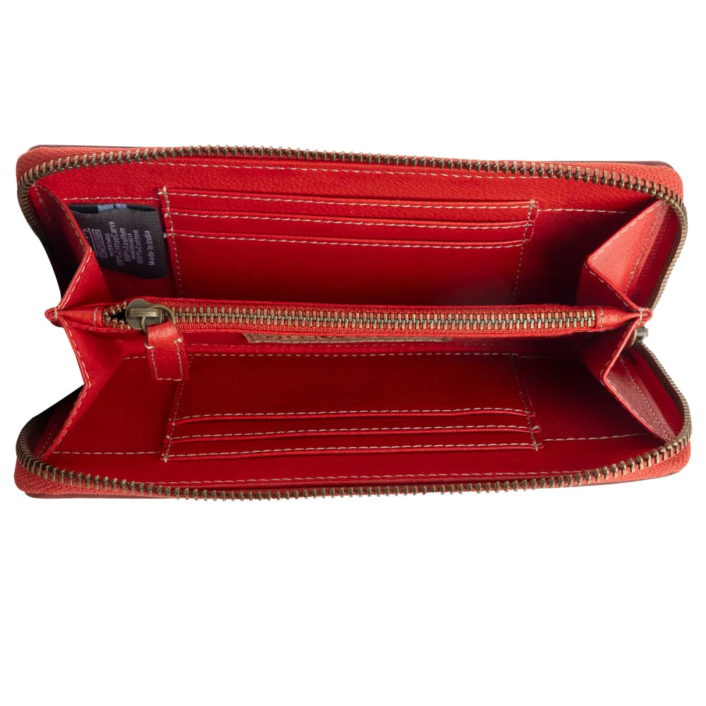 Sunset Valley Wallet in Crimson sold by Myra Bag product image thumbnail 4