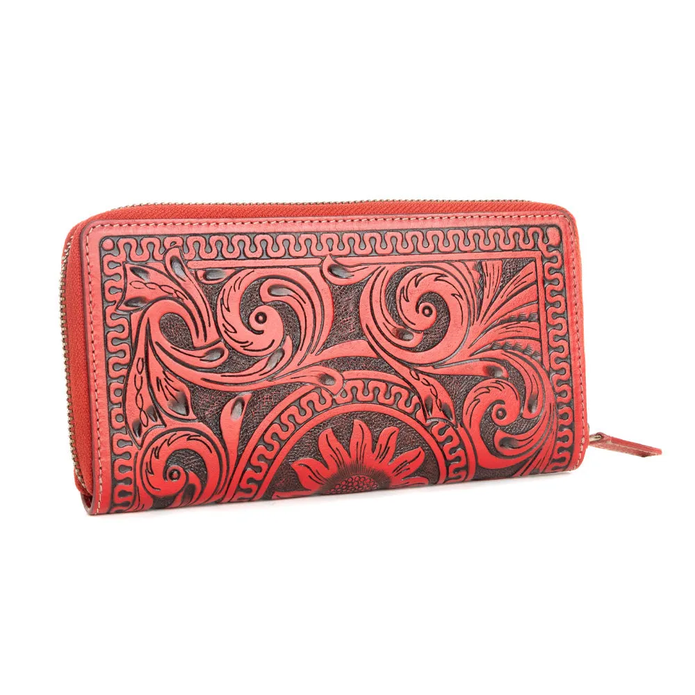 Sunset Valley Wallet in Crimson sold by Myra Bag product image thumbnail 2