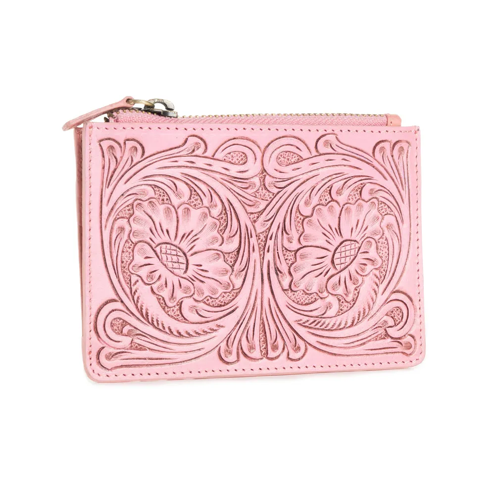 Bloom on the Range Credit Card Wallet in Pink sold by Myra Bag product image thumbnail 2