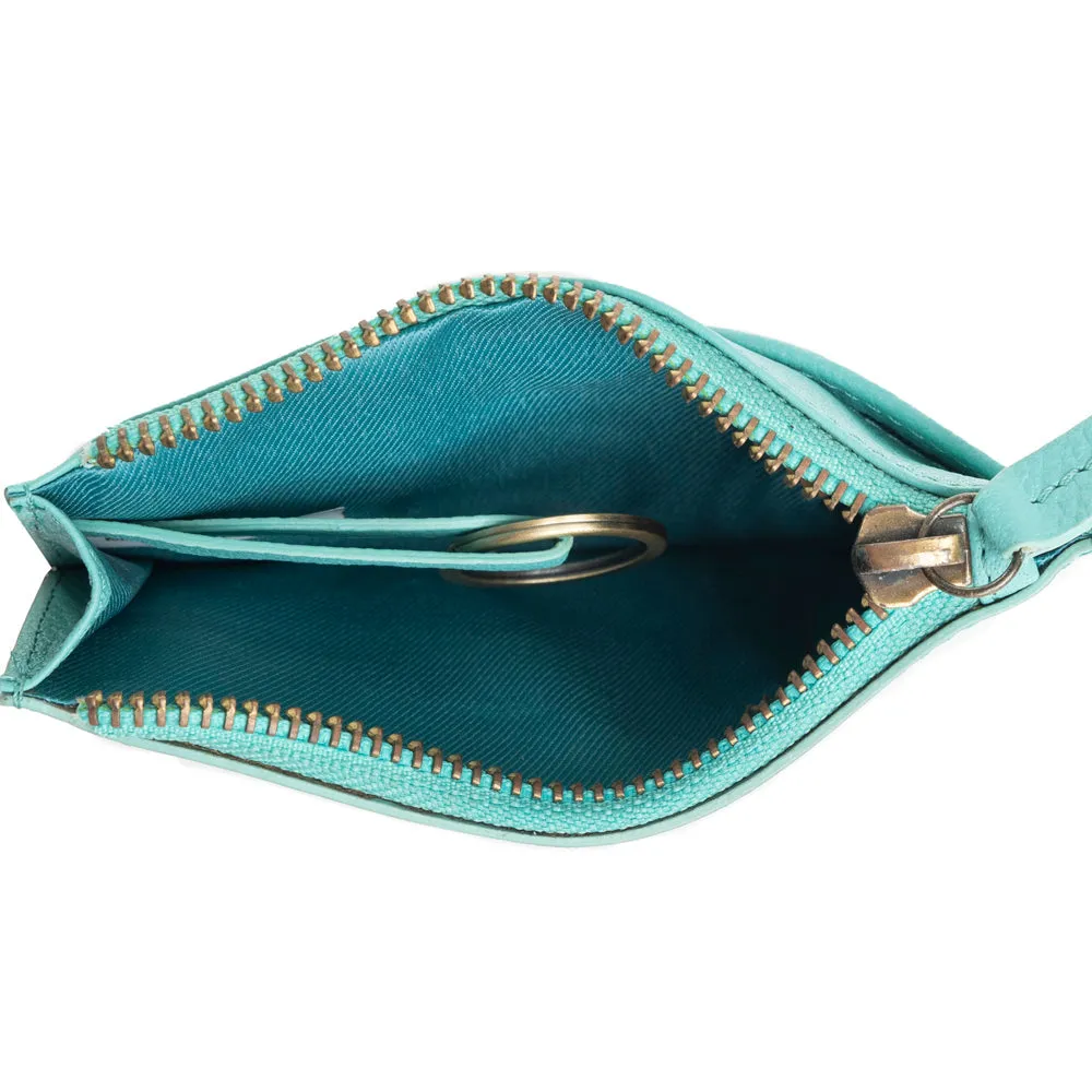 Bloom on the Range Credit Card Wallet in Turquoise sold by Myra Bag product image thumbnail 4