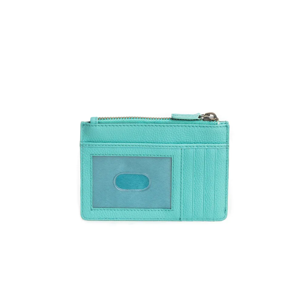 Bloom on the Range Credit Card Wallet in Turquoise sold by Myra Bag product image thumbnail 3