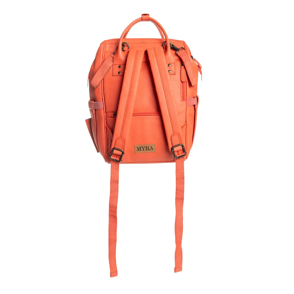 Canyon Colours Diaper Bag Backpack in Salmon sold by Myra Bag product image thumbnail 4