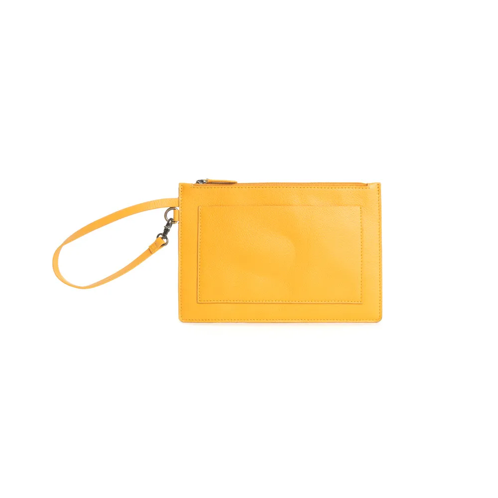 Canyon Colours Clutch Pouch in Sunrise Yellow sold by Myra Bag