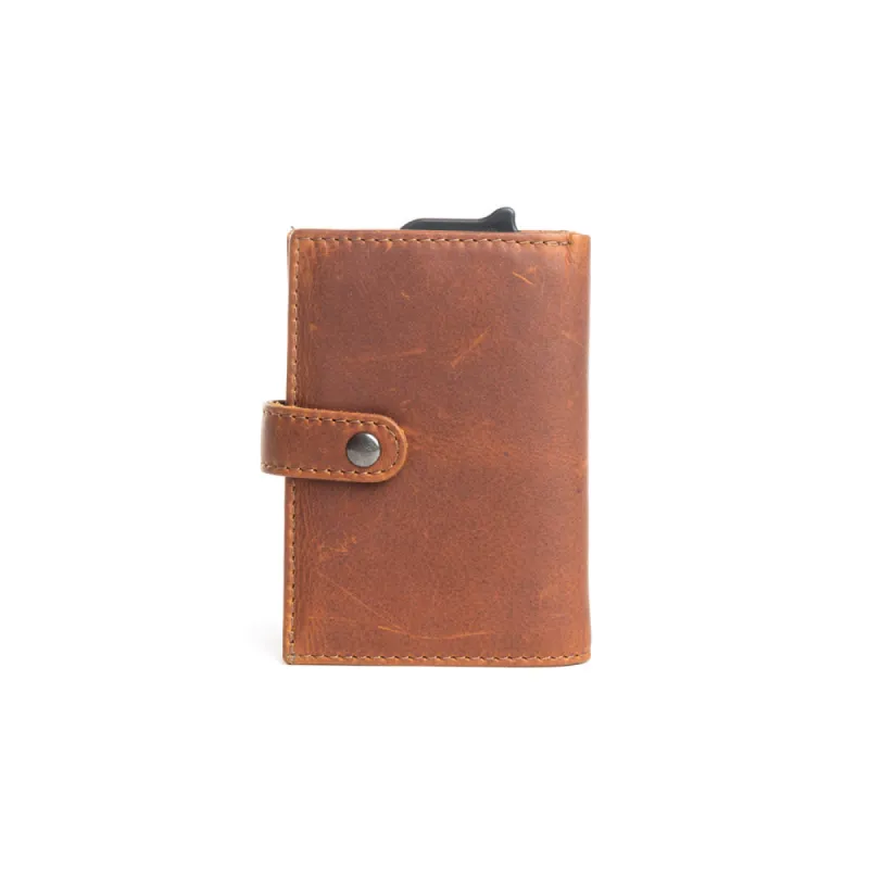 Prairie Sophisticate Compact Wallet in Caramel sold by Myra Bag