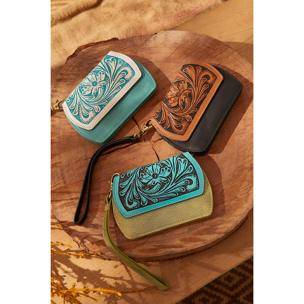 Canyon Bloom Wallet in Turquoise sold by Myra Bag product image thumbnail 5