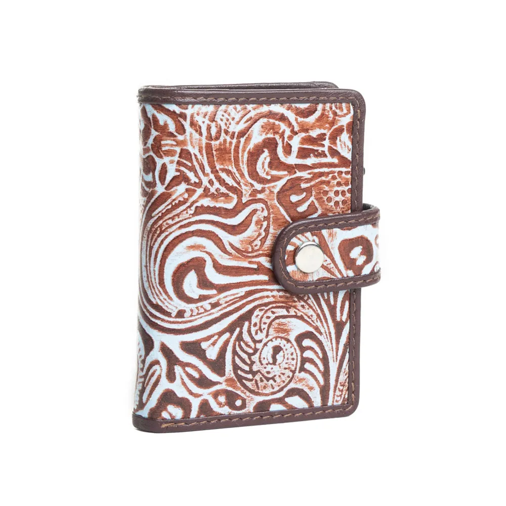 Baroque Bloom RFID Credit Card Holder sold by Myra Bag product image thumbnail 2