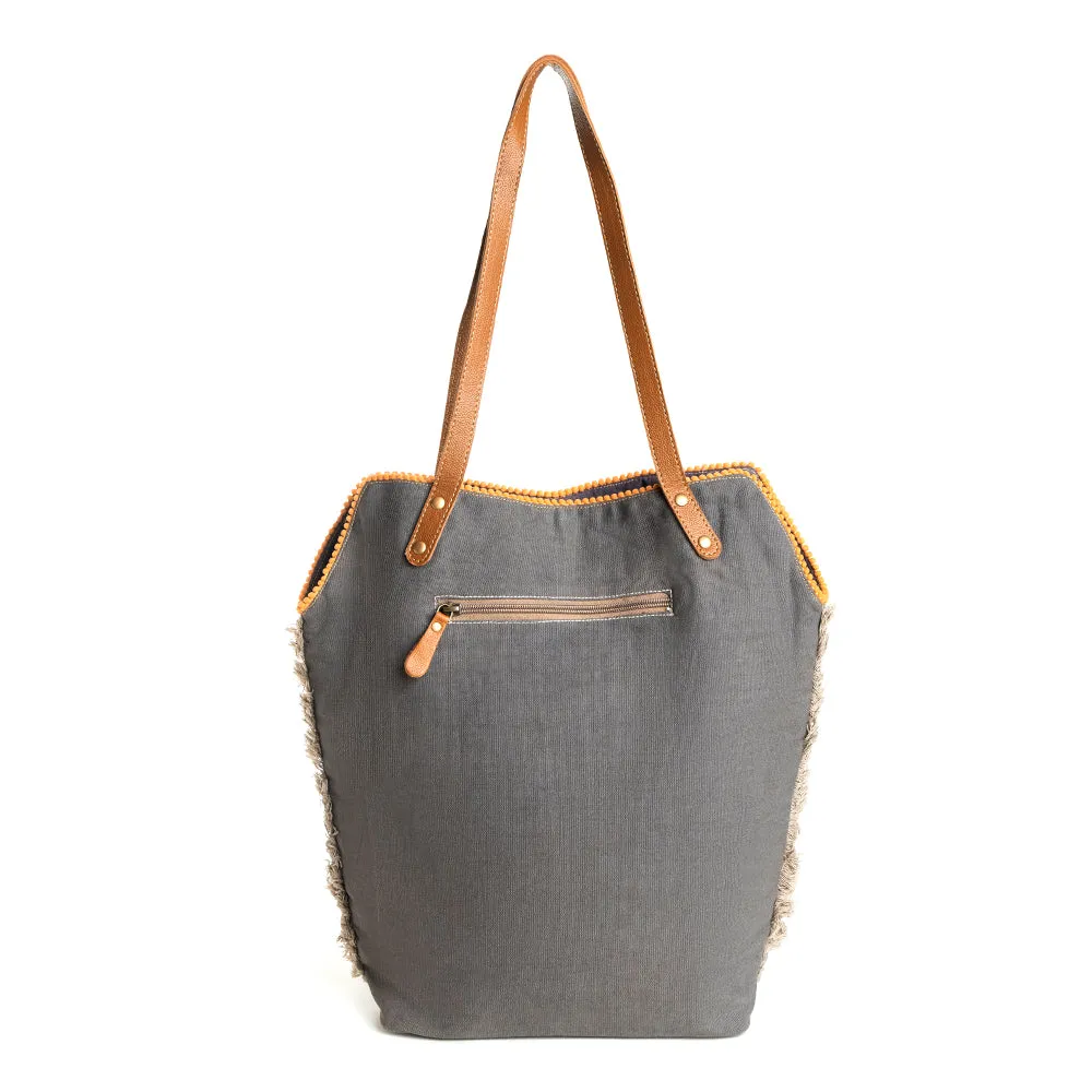 Golden Rise Paisley Tote Bag sold by Myra Bag product image thumbnail 3