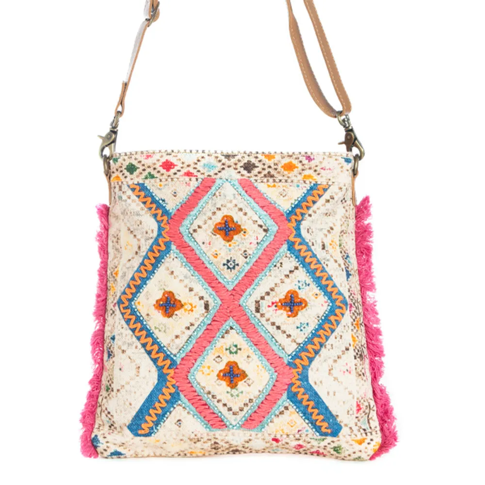 Quad Desert Blooms Messenger Bag sold by Myra Bag