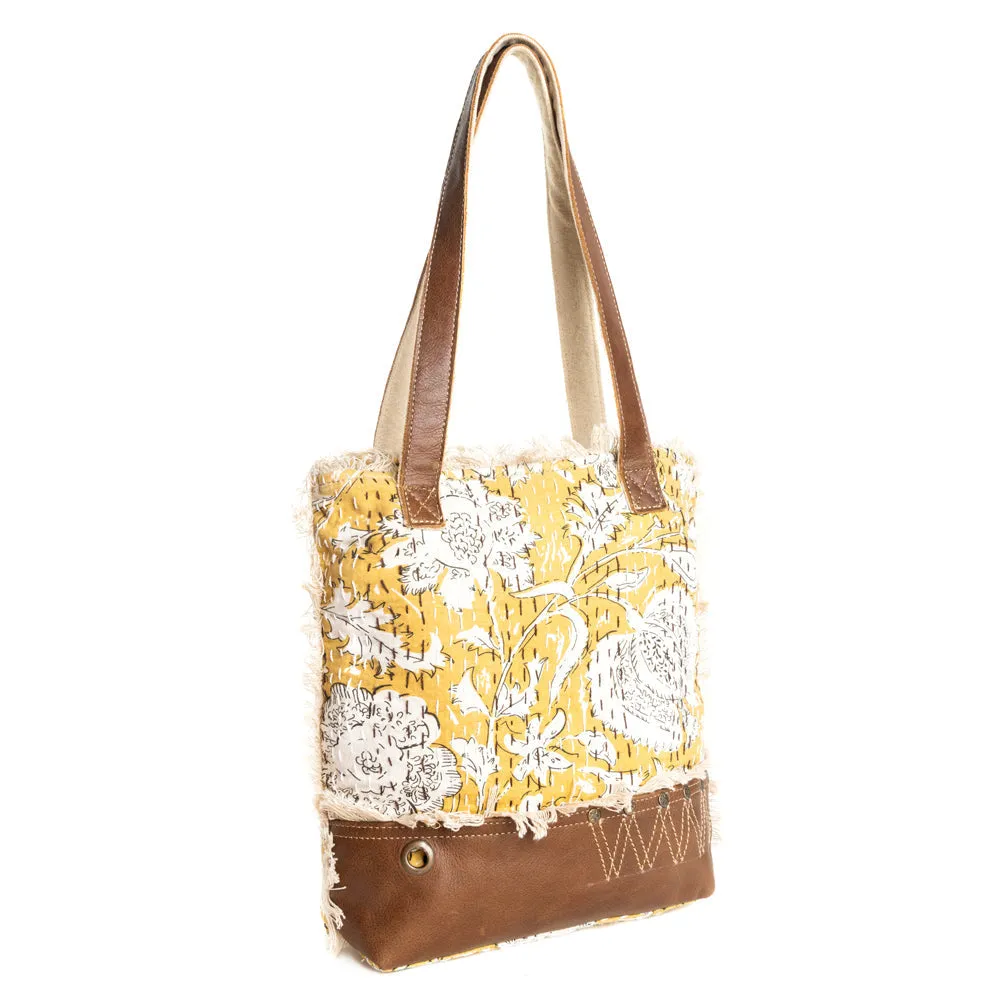 Golden Prairie Leaf Mini Tote Bag sold by Myra Bag product image thumbnail 2