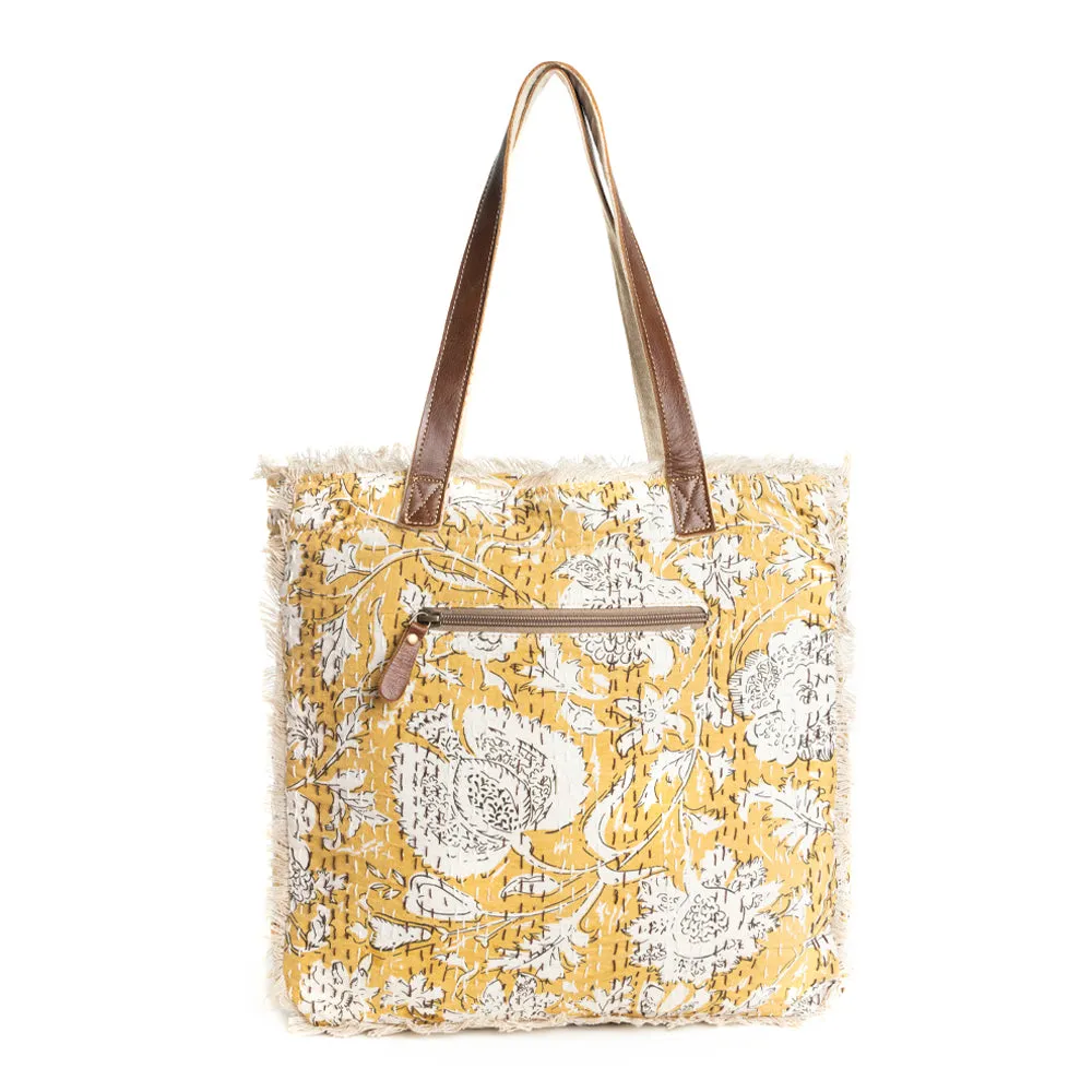 Golden Prairie Leaf Tote Bag sold by Myra Bag product image thumbnail 3