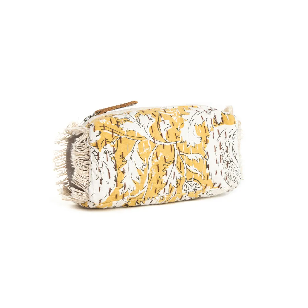 Golden Prairie Leaf Toiletries Bag sold by Myra Bag product image thumbnail 2